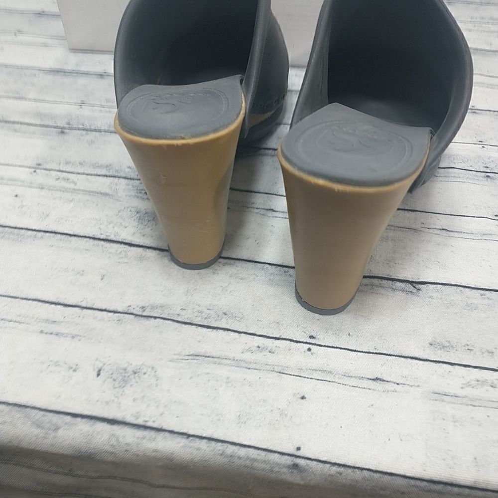 NoSoX PEPPER Mule Clog Heel, Womens SZ 10 Gray. Condition is Pre-owned. - Picture 5 of 10
